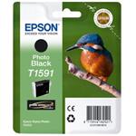 Epson T1591, inkoustová cartridge, foto černá, 17ml, C13T15914010