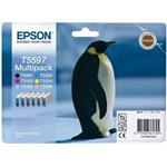 Epson T5597, CMYK multipack pro Stylus Photo RX700, blistr