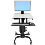 ERGOTRON WorkFit-C, Single HD Sit-Stand Workstation,pojízdná, nastavitelná prac. stanice sezení/stání.