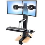 ERGOTRON WorkFit-S, nastavitelný stolní držák pro dva monitory , kláv.+myš.