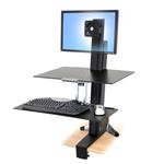 Ergotron WorkFit-S, Single-LD, nastavitelný stolní držák pro monitor, kláv.+myš