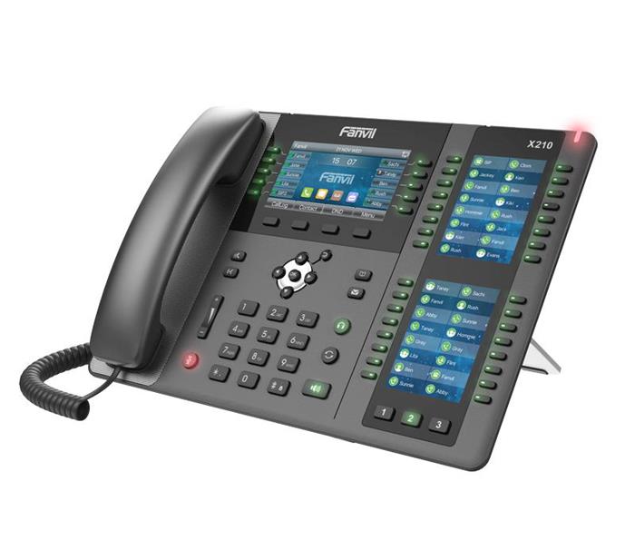 Fanvil X210 SIP telefon, 4.3" bar. disp.+ 2 přid. disp., 20 SIP,106 DSS, 2xGbit