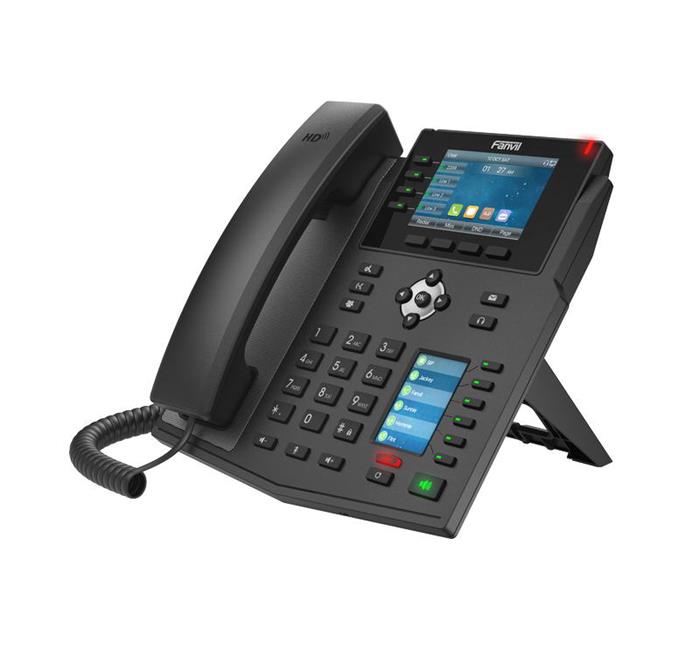 Fanvil X5U SIP telefon, 3,5"bar.disp.+ 2,4" disp., 16SIP, 4link.tl., 30DSS tl., BT, dual Gbit