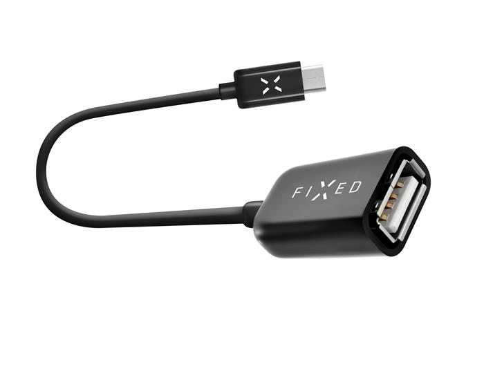 FIXED OTG adaptér z USB-C na USB-A, černý