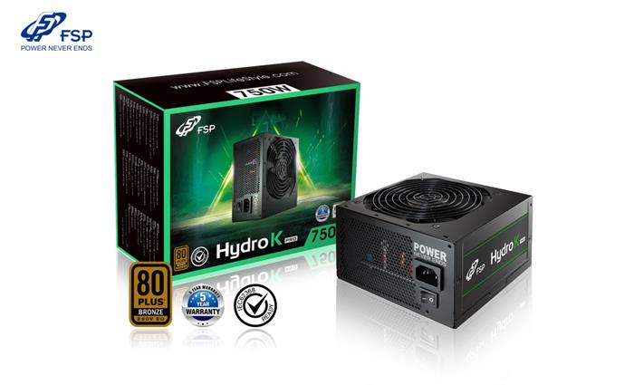 FSP/Fortron HYDRO K PRO 750, 750W ATX zdroj, 80+ Bronze