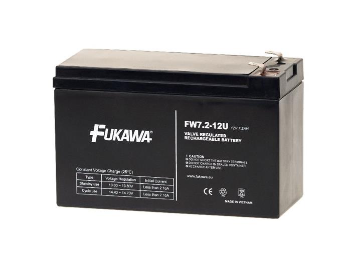 FUKAWA FW 7,2-12 F2U (12V; 7,2Ah; faston F2-6,3mm; životnost 5let)