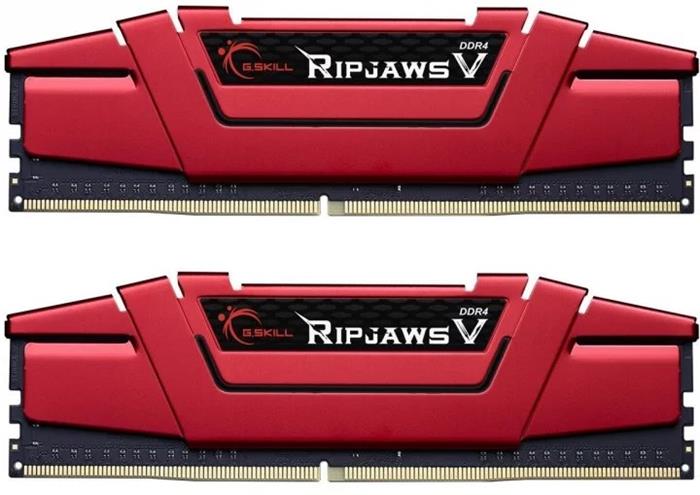 G.Skill RipjawsV 2x8GB DDR4 3200MHz CL15 DIMM červená