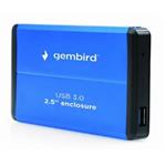 GEMBIRD externí box pro 2.5" HDD, USB 3.0, modrý