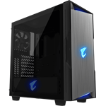 Gigabyte Aorus Gaming AC300G, mid tower skříň, 2x USB 3.0, 1x USB-C, 1x HDMI, průhled