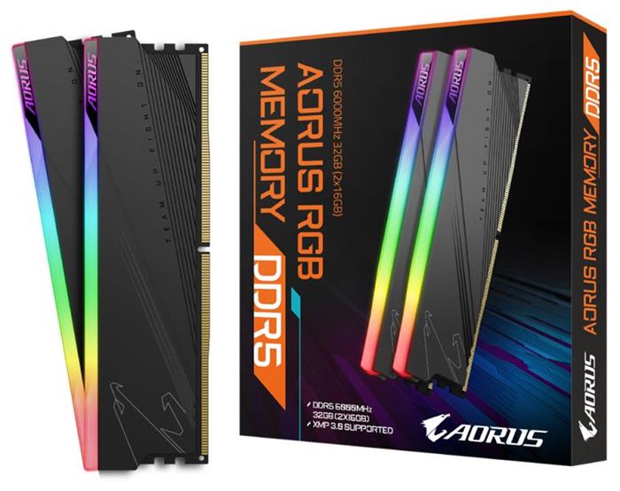 Gigabyte AORUS RGB 2x16GB DDR5 6000MHz CL40, DIMM, XMP