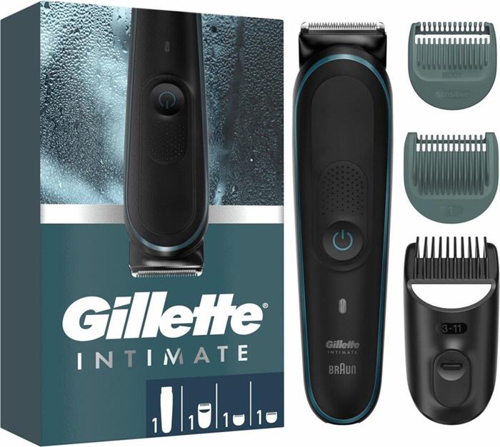 Gillette Intimate Trimmer i5 zastřihávač chloupků, voděodolný, bezdrátový, šetrný k intimní pokožce