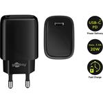 goobay 20W USB napájecí adaptér, USB-C PD (Fast charge), černý