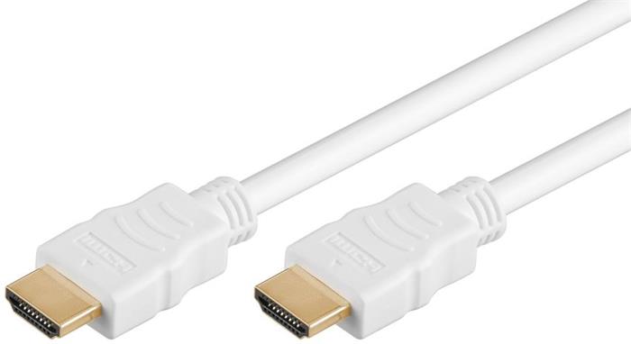 Goobay HDMI 1.4 propojovací kabel, M/M, 0.5m, bílý