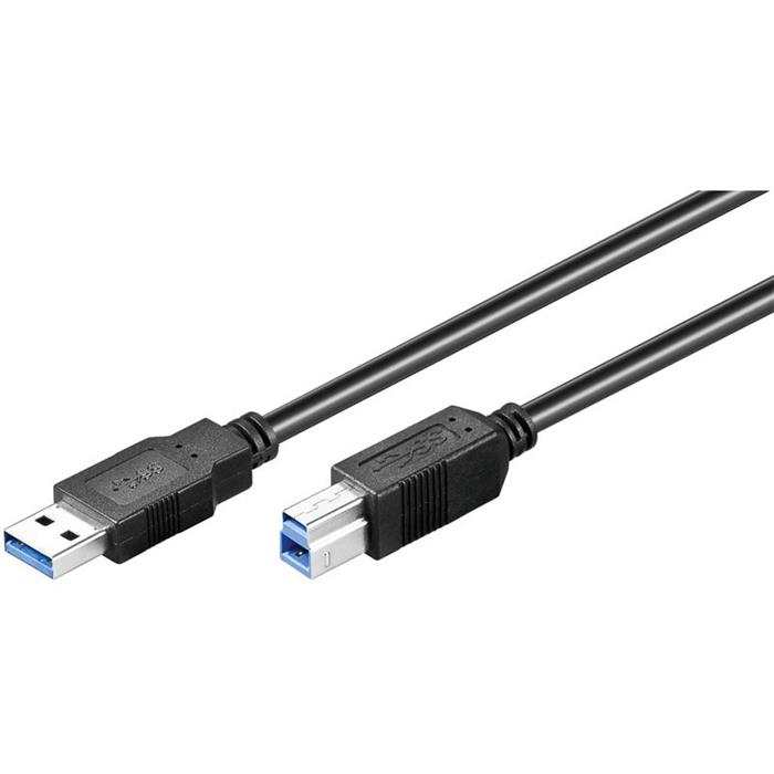 Goobay propojovací USB 3.0 A-B kabel, 5m, černý