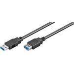 Goobay USB 3.0 kabel prodlužovací, 5m, černý