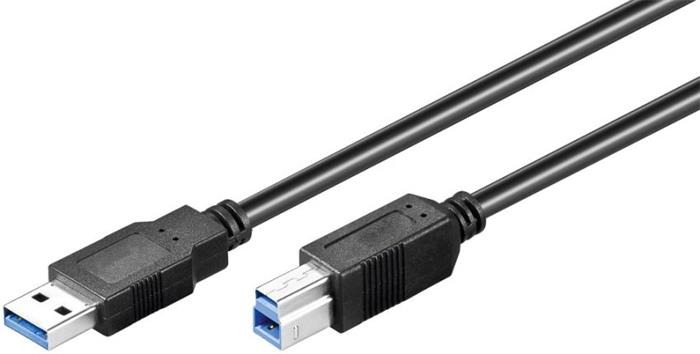 Goobay USB 3.0 propojovací kabel A-B, 3m, černý