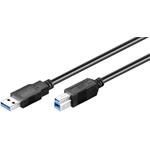 Goobay USB 3.0 propojovací kabel A-B, 3m, černý