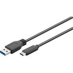 Goobay USB 3.0 propojovací kabel, USB-C -> USB-A, 2m, černý