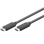 Goobay USB 3.0 propojovací kabel USB-C -> USB-C, 1m, černý