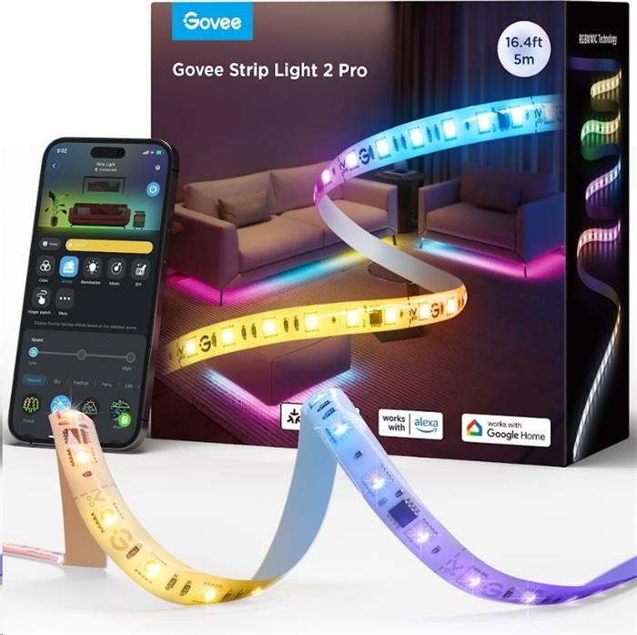 Govee Strip Light 2 Pro RGBICWW pásek 5m s podporou Matter