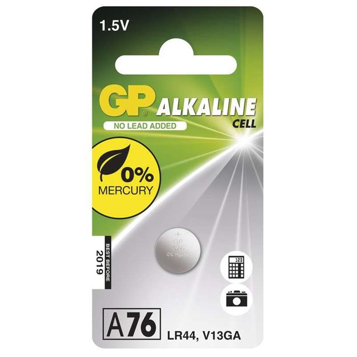 GP A76 (LR44, 11.6 x 5.4 mm) - 1ks