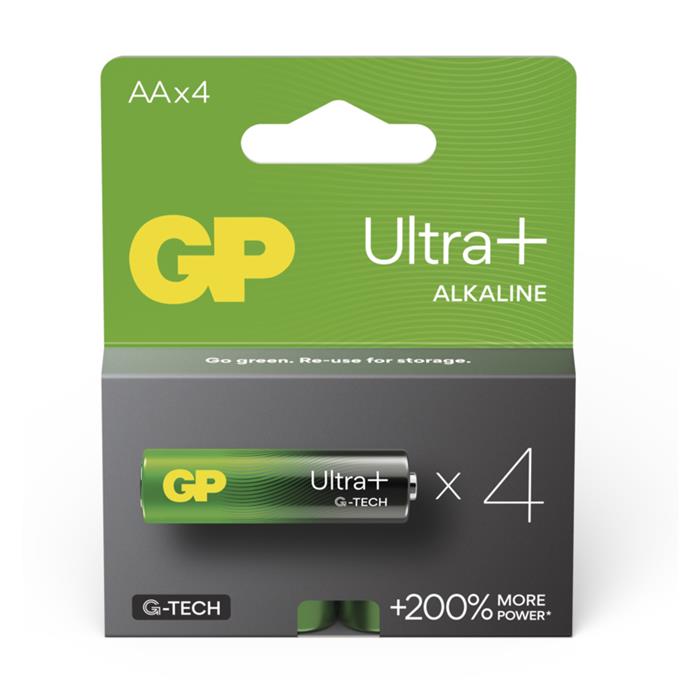 GP Alkalická baterie ULTRA PLUS AA (LR6)- 4ks