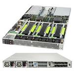 GPU Server 1029GQ-TNRT 1U 2S-P, 4PCI-E16g3 (4GPU), 2×10GbE-T,2NVMe,IPMI, 12DDR4 ,rPS