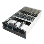 GPU server ESC8000A-E12P#4 4U 2S-SP5, 8GPU(E16g5,4PLX),4PCI-E16, 2×10GbE,4sATA&4NVMe5, IPMI, 24DDR5, rPS 3kW (80+TIT)