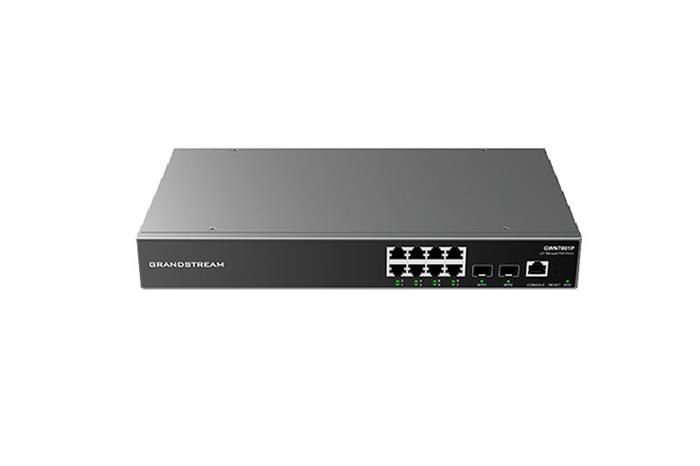 Grandstream GWN7801 Managed Network Switch 8 1Gbps portů, 2 SFP porty