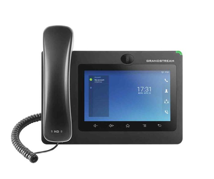 Grandstream GXV3370 [IP video-telefon s Androidem, PoE+, WiFi, 7" dotykové LCD, mini HDMI, SD card slot, USB]