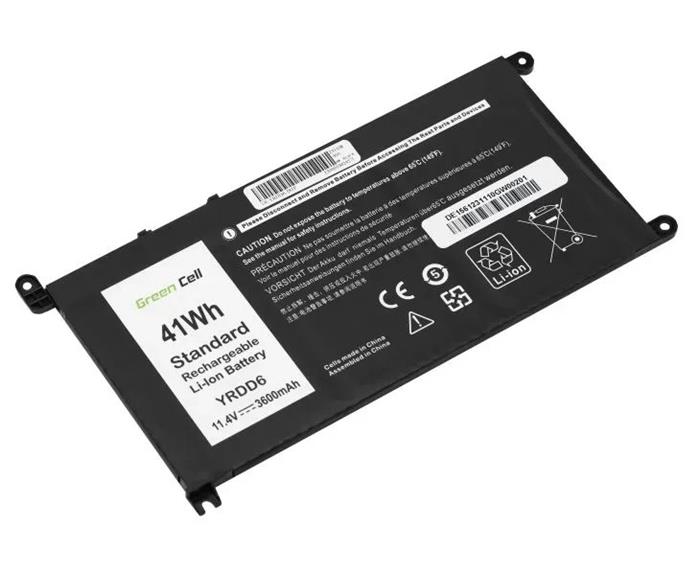 Green Cell baterie DE156/ 11.4V/ 3600 mAh 41Wh/ Li-Ion/ YRDD6 451-BCIH FDRHM pro Dell Inspiron 14 5485 5491/ neoriginál