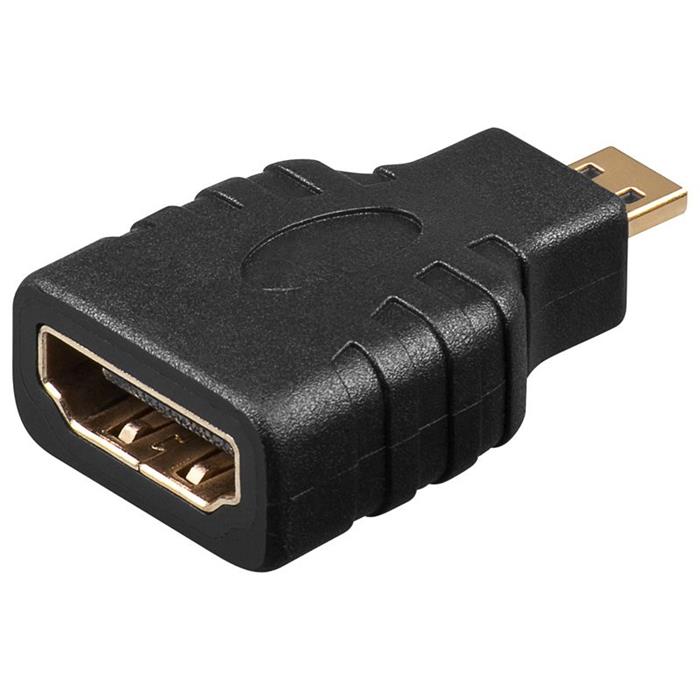 HDMI redukce z HDMI A(F) -> micro HDMI D(M), zlacená