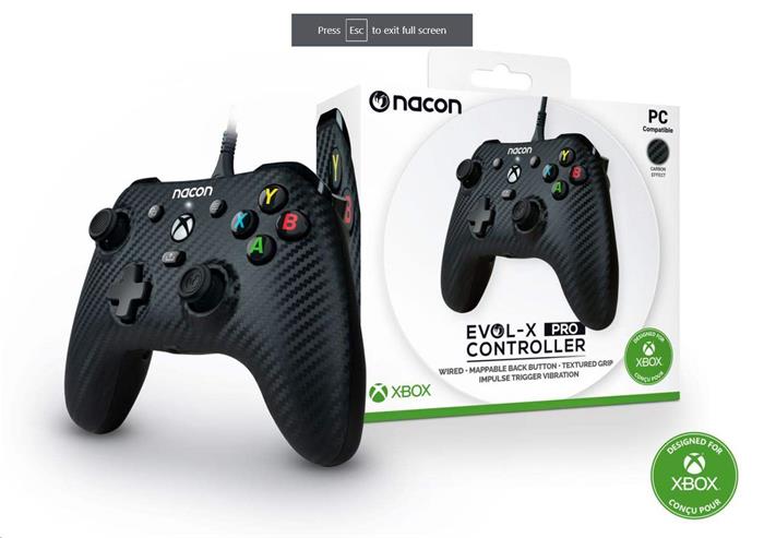 Herní ovladač Nacon Evol-X Pro Controller – Carbon