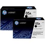 HP 05A, černý toner, dvoubalení, 2x 2300 stran, CE505D