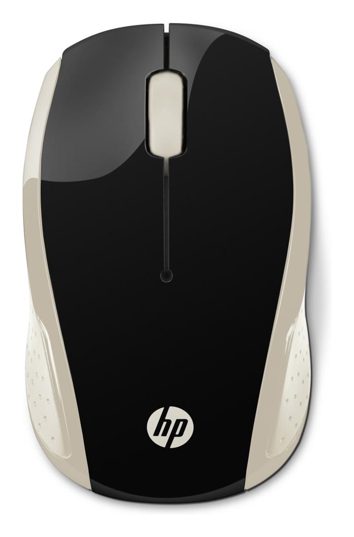 HP 200, bezdrátová optická myš, 1000dpi, zlatá