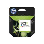 HP 302XL, velká barevná inkoustová cartridge, 8ml, F6U67AE