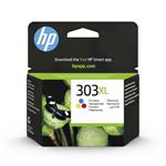 HP 303 tříbarevná inkoustová náplň, 10ml, T6N03AE