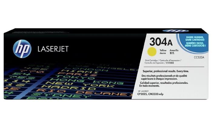 HP 304A, toner, žlutý, 2800 stran, CC532A