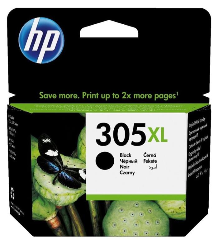 HP 305XL, černá inkoustová  kazeta, 4ml