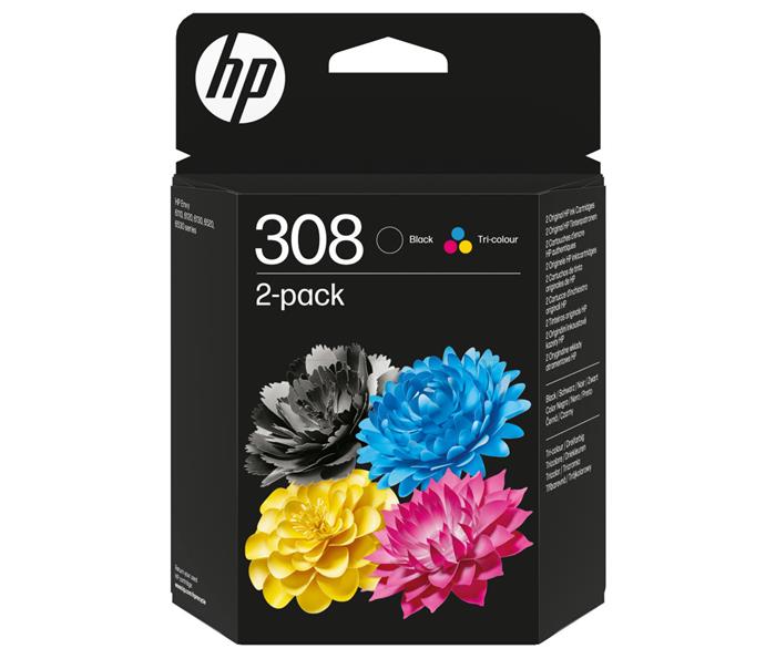 HP 308 barevná, 2-pack