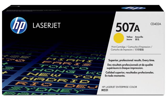 HP 507A, žlutý toner, 6000 stran, CE402A