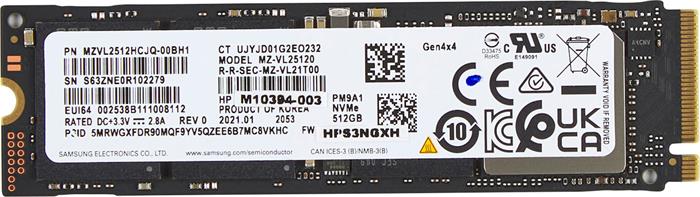 HP 512GB SSD M.2 2280 (PCIe 4.0)