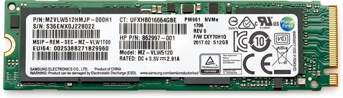 HP 512GB SSD M.2 2280 (PCIe 4.0), TLC