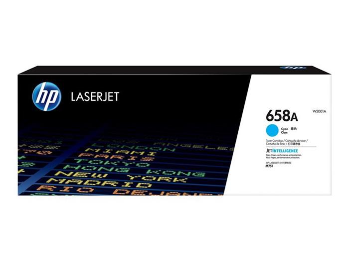 HP 658A Cyan LaserJet Toner Cartridge, 6000 stran