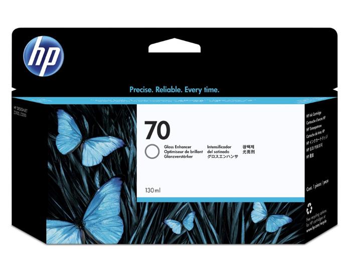 HP 70 Inkoustová kazeta zesilovače lesku DesignJet, 130 ml