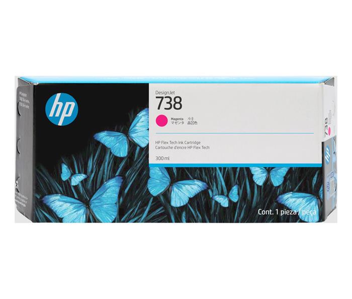 HP 738 purpurová inkoustová kazeta (300ml), 676M7A