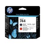 HP 744 Matte Black & Red Printhead