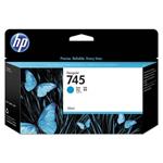 HP 745, azurová inkoustová cartridge, 130ml, F9J97A