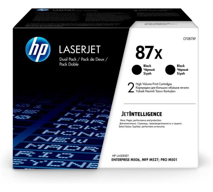 HP 87X černý toner velký - 2 pack, CF287XD