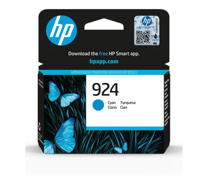 HP 924 Cyan Original Ink Cartridge (400 pages)